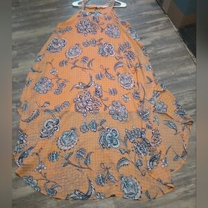 Paper Plane Floral Haler Maxi Dress